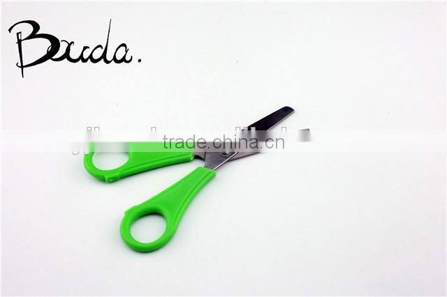 Stationery stainless steel with plastic handle student scissors BD-S1612