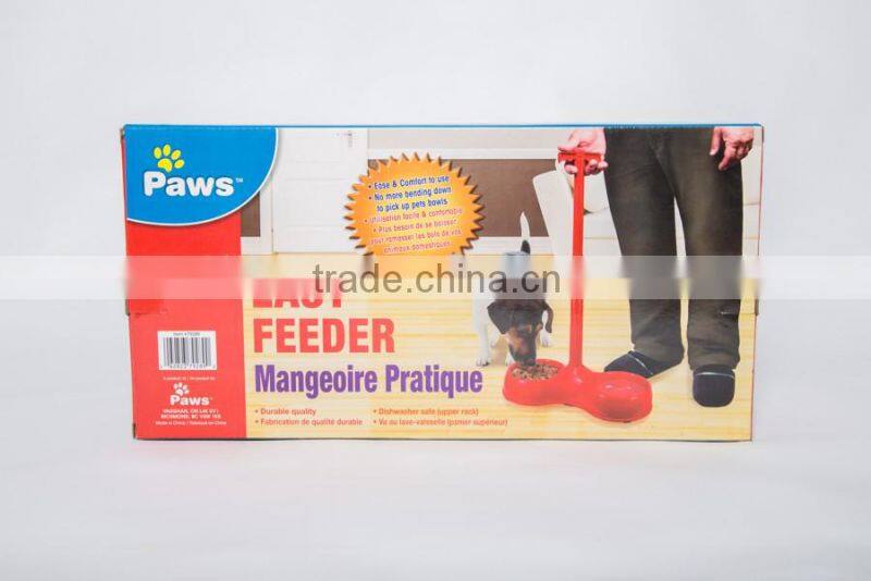 best seller easy feeder double plastic pet bowl