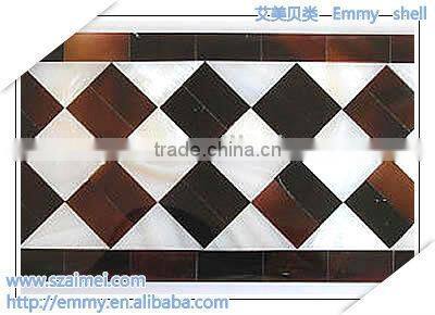 Natural shell mosaic interior & exterior wall waist line