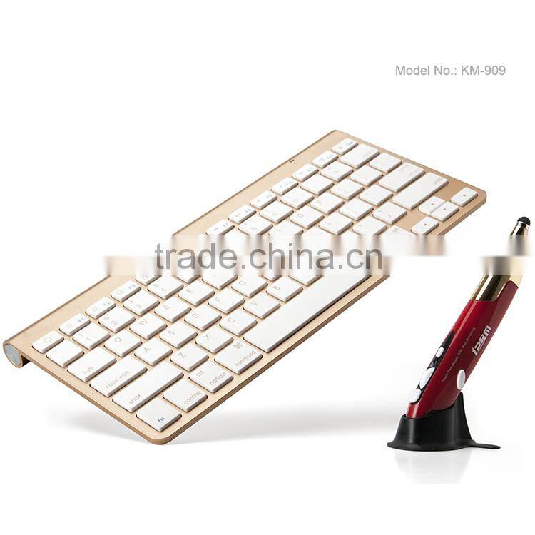Hot new design wireless keyboard and touch pen mouse set from shenzhen manufacturer