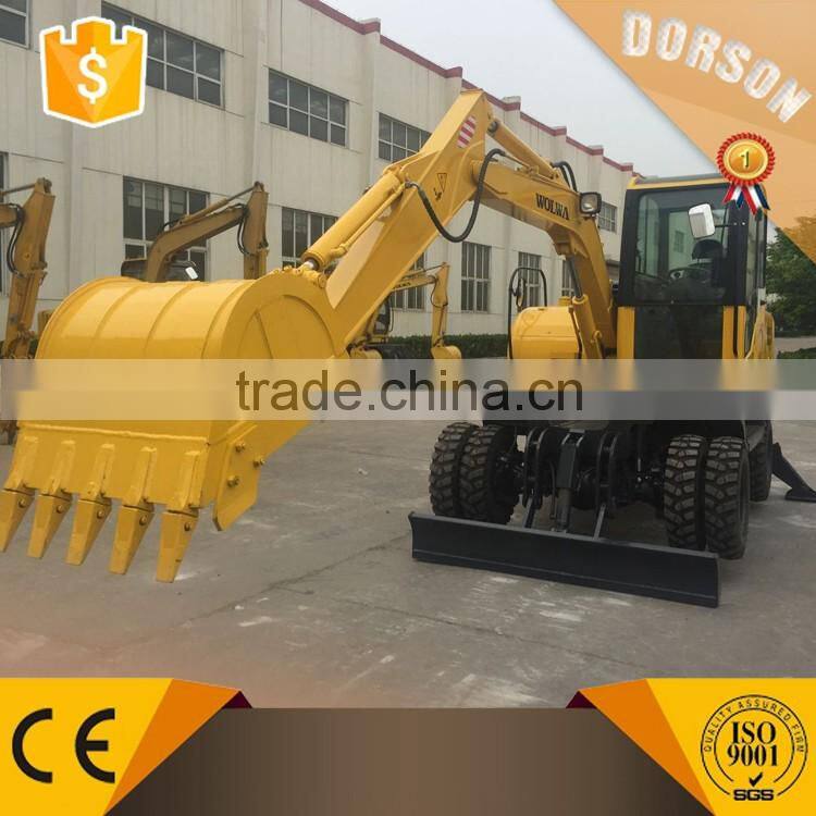 DLS865-9A 6 ton Excavator Manufacturer Wheel Excavator