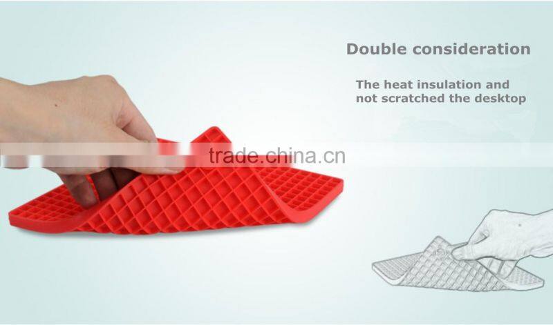 Cute Kitchen Tools Table Accessories silicone hot pot mat