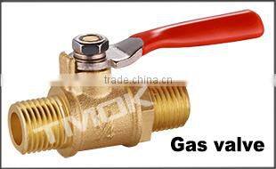 gas safety valve with forged nipple cw 617n high pressure and high quality NPT thread brass gas valve
