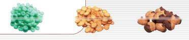 Granular, sheet, roll or irregular products such as candy, cookies, coffee, peanuts, , seeds, potato chips automatic sack packin