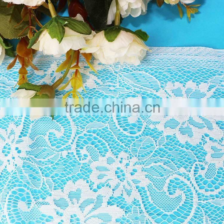 2016 fashion 100%nylon Floral lace hot sale elegant embroider lace fabric