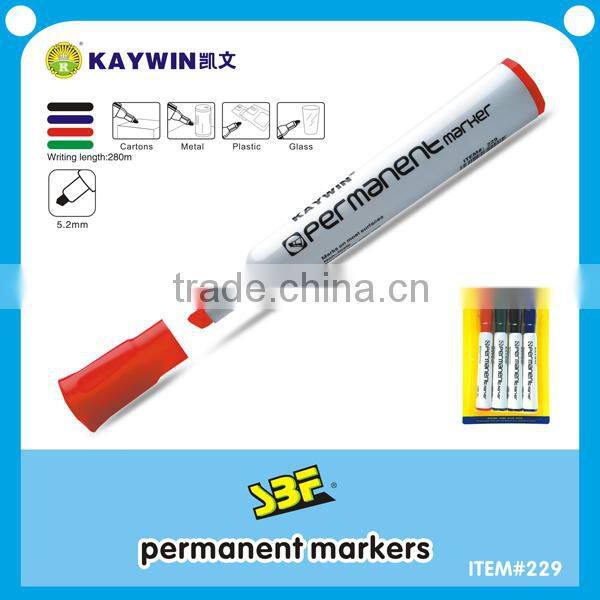 Black Permanent industrial marker pen chisel tip item 229