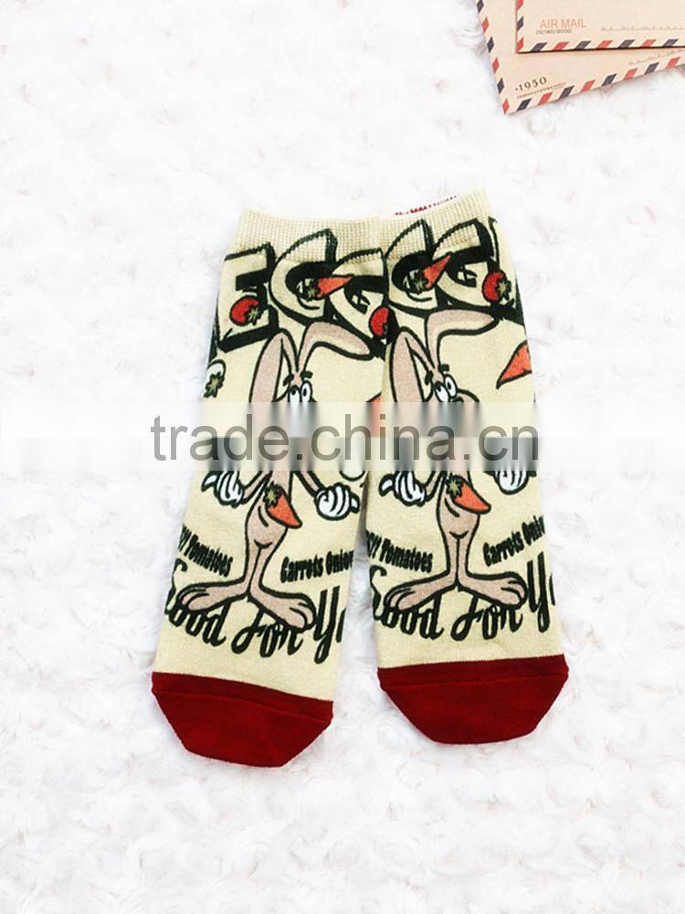 Anti-Bacterial lovely pattern high quality cartoon baby infant cotton socks
