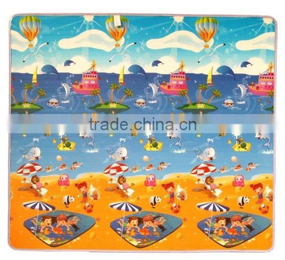 Foamed plastic beach mat recyclable non-slip large plastic floor mat outdoor
