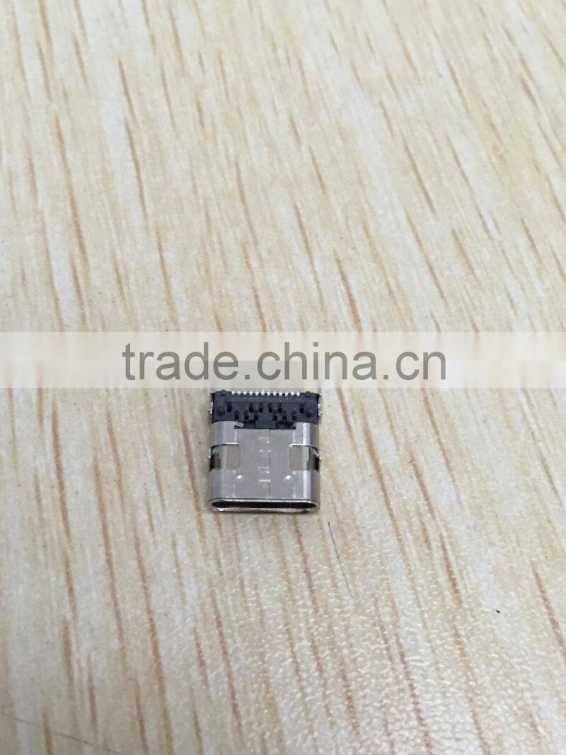 2016 High Quality USB 3.1 Type C Female SMT+DIP Connector