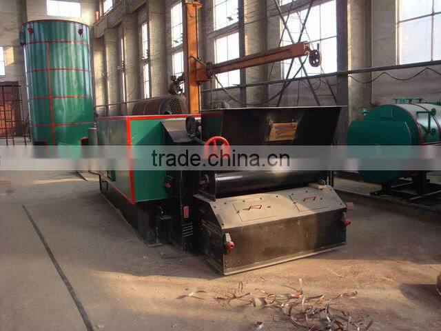 Wood fired conducting oil boiler