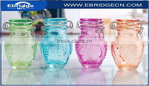 110ml colored glass spice jar
