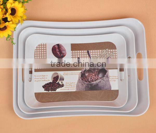 2015 fasional melamine serving tray