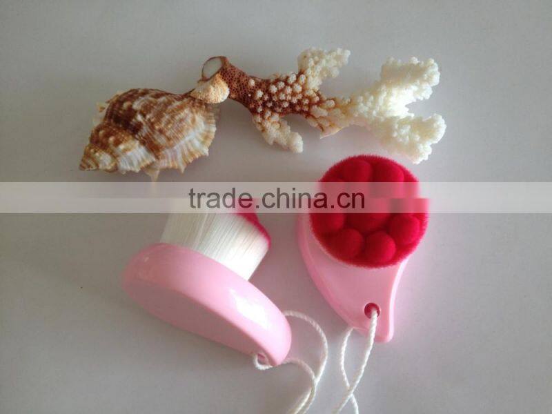 colorful retractable round hair kabuki brush