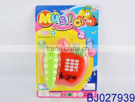 Lovely baby cartoon apple phone toy smart music phone toy