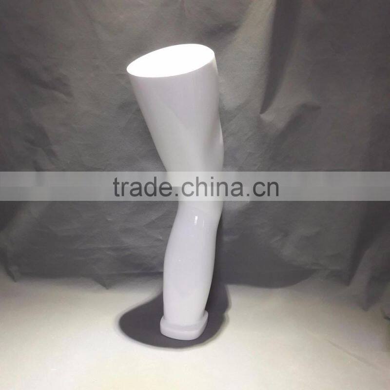 DL801 Male display sport leg knee forms white color silver color matt