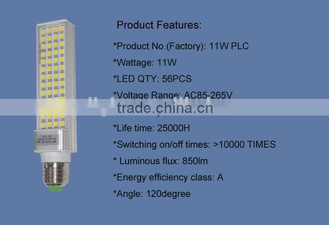11W 850lm E27 g23 led pl lamp Bulb