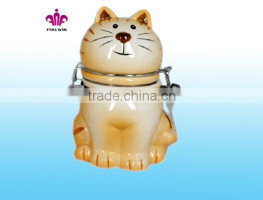 Ceramic Cow Clip airtight lids canister