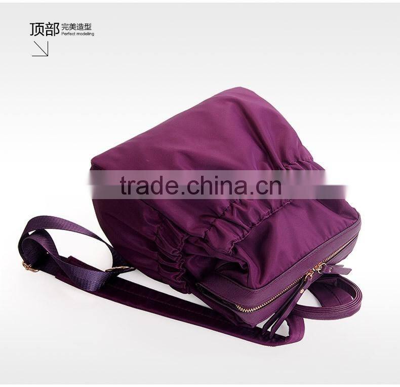 2016 new design backpack fashon lady nylon backpack multicolor nice backpack