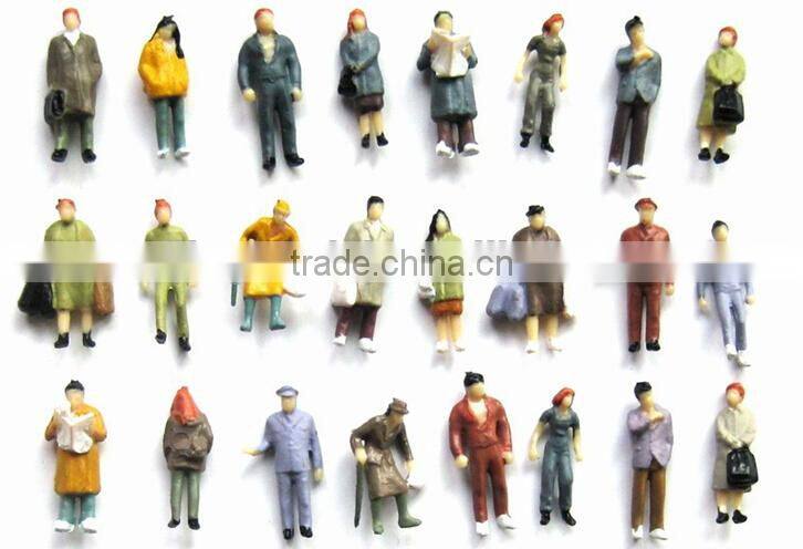 artificial model human figure,HO scale sitting model tree, model figure in resin plastic , building model color figure for 1/87