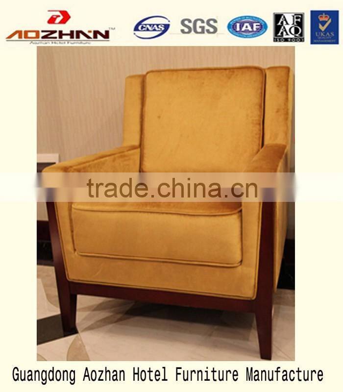New modern hotel upholstered sofa of linen fabric sofa