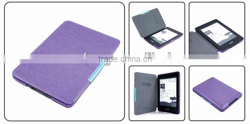 Smart Leather Case for New Kindle Paperwhite eReader