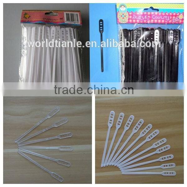 White or transparent plastic coffee stirrer,food grade plastic coffeee stirrer