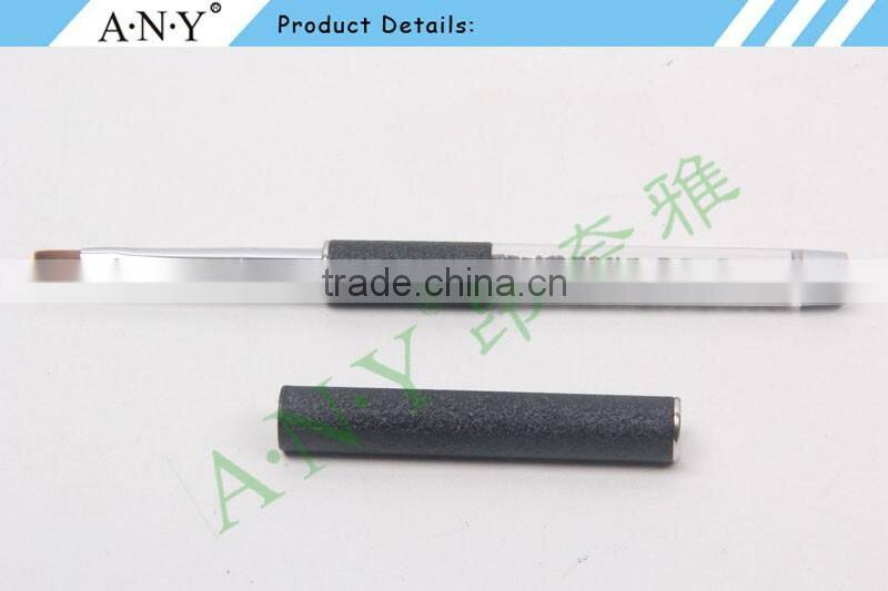 ANY New Arrival Mental Handle Pure Color Flat Hair Gel Nail Art Brush Hot Sale