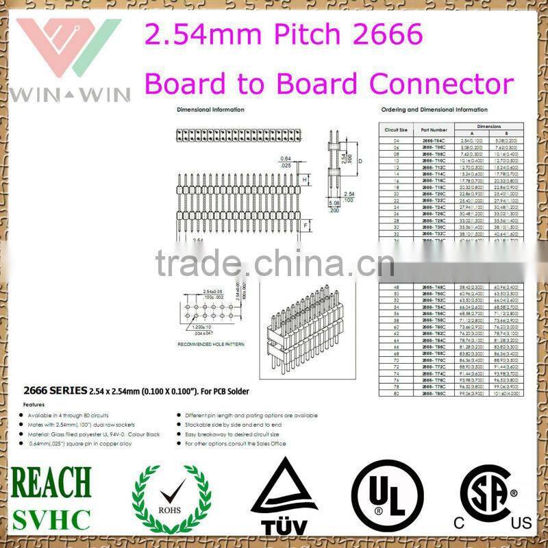 JST 2.54mm Pitch 2666 Electronic Board to Board Connector