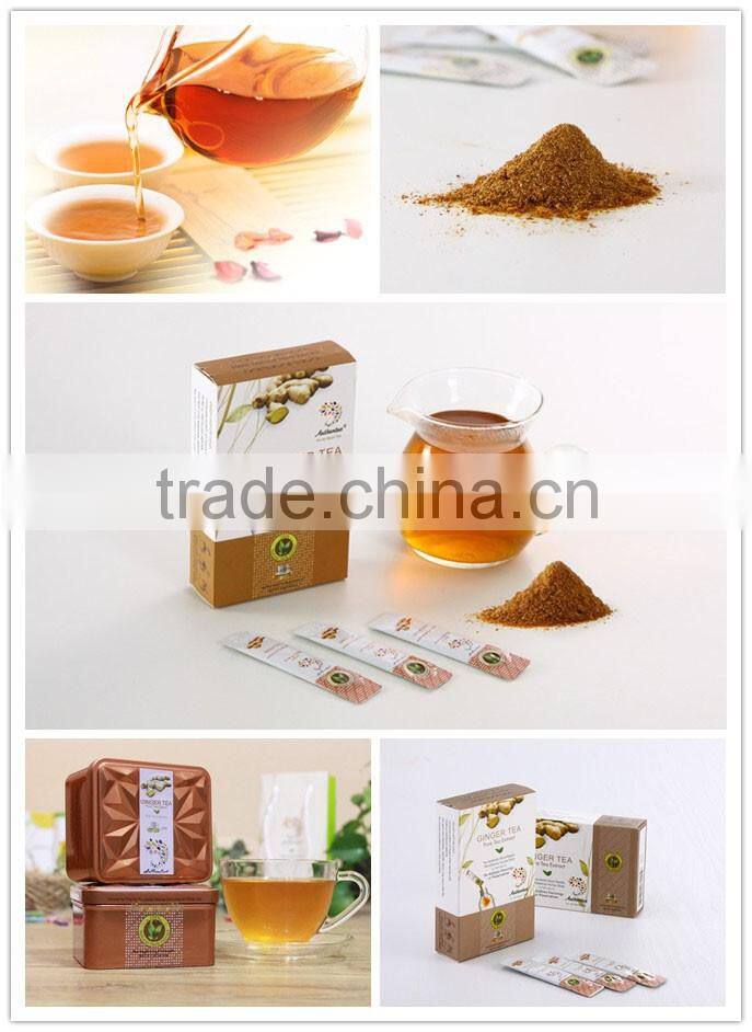 Powder Type Instant Honey Ginger Tea with Spicy Taste