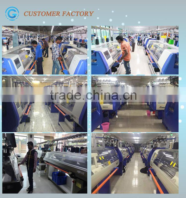 three system automatic flat knitting machine for knitting sweaters