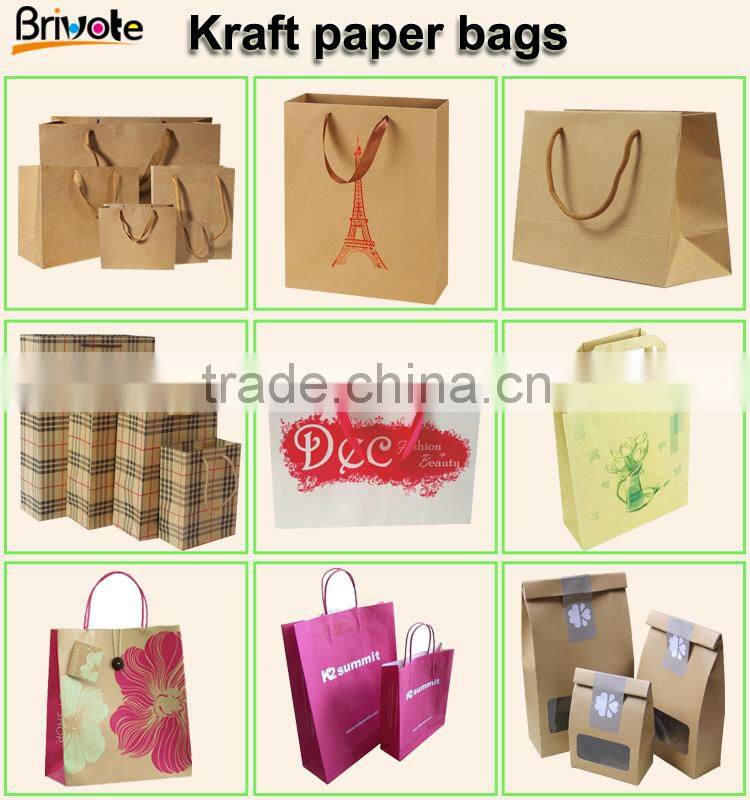 brown bag kraft paper roll logo letter print mini kraft paper gift bag argentina kraft paper gift bag