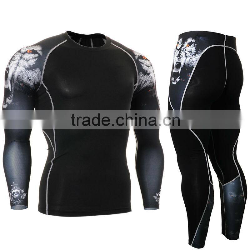 Compression shirt base layer training wear running top