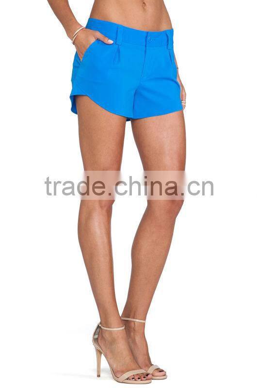 Ladies blue Butterfly Shorts latest lady shorts design lady shorts