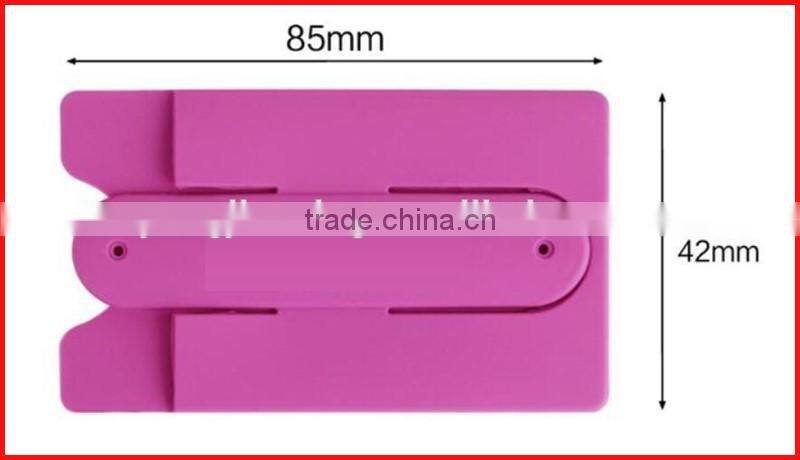 Functional cell phone sticker card holder