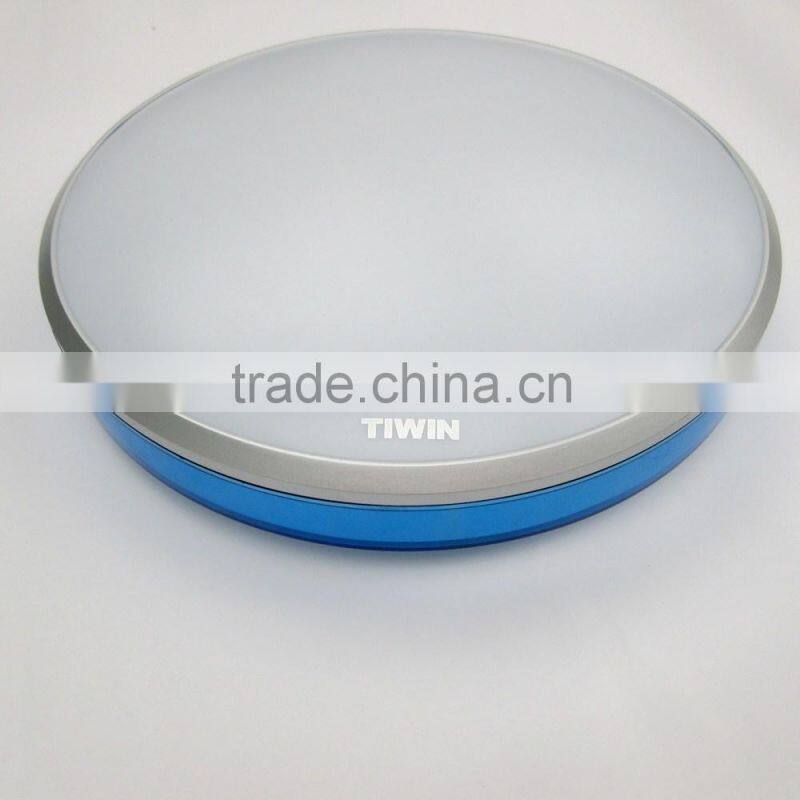 TIWIN 2015 High quality Energy Saving Red 15w 4000k Natural white Plastic bedroom Round led ceiling lamp