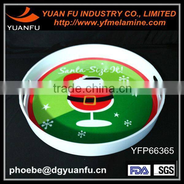 Rectangle melamine christmas trays