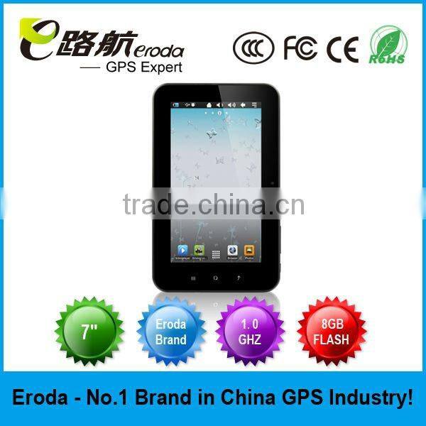 Eroda Tablet with Built-in GPS A8 1.0 GHZ Frequency DDR3 512MB 8GB NAND FLASH HOT Sellling!!
