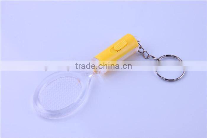 Led flashing racket keychain