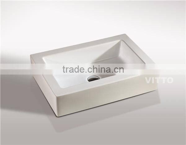new design rectangle vanity basin