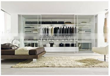 Royal Style wardrobe Furniture Bedroom PVC White Walk in Closet