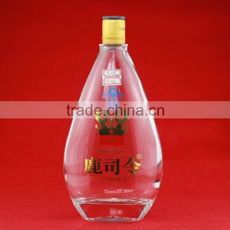 Workable price black logo printed bottles frosted Mexico tequila bottles 750ml drinking empty bottles