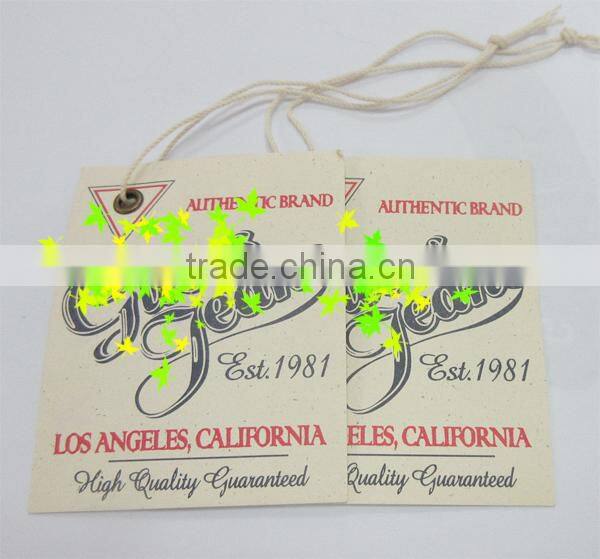 Silk Screen Print Kraft Paper Card Hangtag