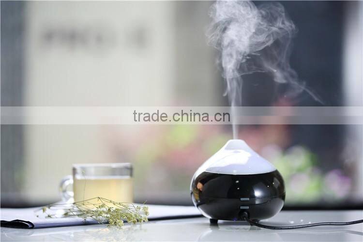 Aromatherapy electric essential oil diffuser with color led lights