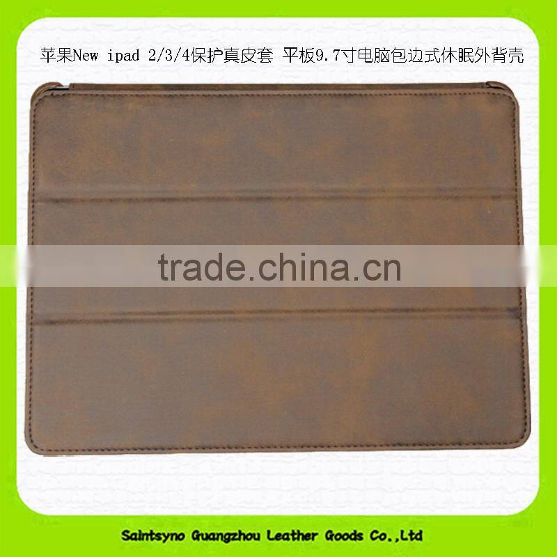 Deep Brown Leather Case For Ipad Or 9 Inch Tablet PC 15039