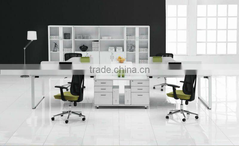 hot -sale new design 4 people white office partitions desk/table/workstation