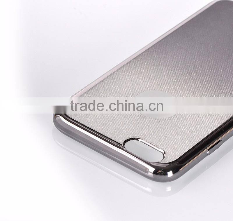 2017 New Designs Electroplate Grid Pattern Bling Ultra Slim soft Case cover for huawei y6ii