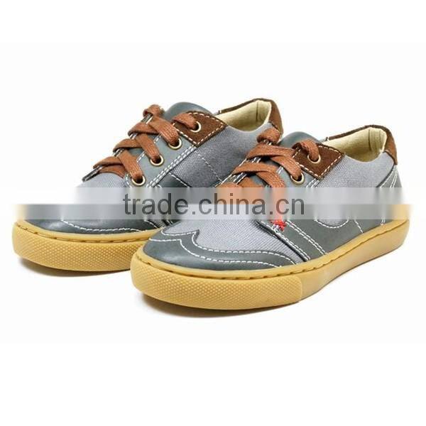 Choozii Custom OEM Double Zip Kids Casual Leather Sneakers Shoes 2016