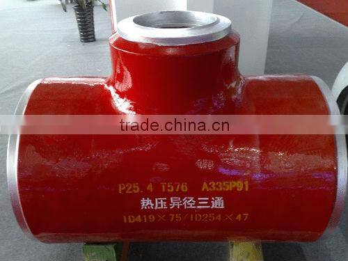 45 degree carbon steel lateral Tee ASME B16.9