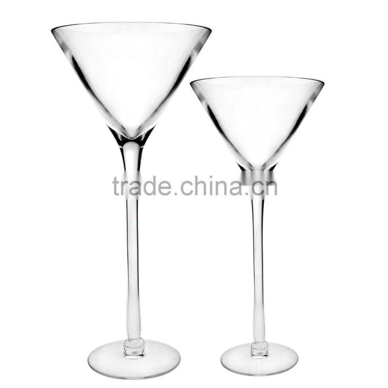 Wholesale Wedding Tall Glass Martini Vase Centerpieces
