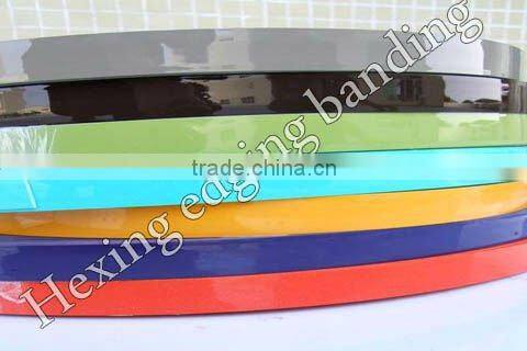 rubber wood grain edge banding with Cherry finished embossment